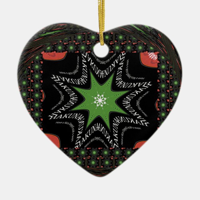 Wirbelsternhintergrund Keramikornament (Vorne)