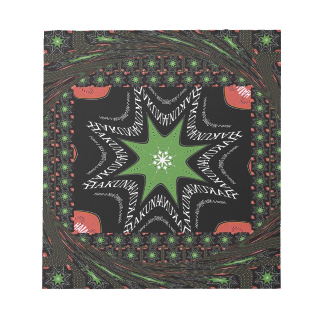 Wirbelsternhintergrund Notizblock (Vorderseite)