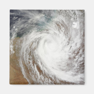 Wirbelsturm-Laurence-Bewegungen weit inland Magnet