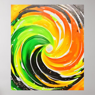 Wirbelwind der Farben Poster