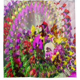 Wirbelwind von Stiefmütterchen.... Duschvorhang