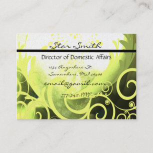 Wirble Cala Lilly Business Card Visitenkarte