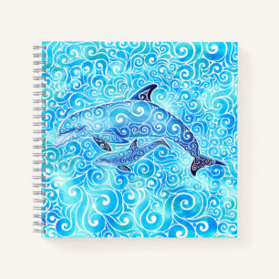 Wirble Dolphin-Familie Notizbuch