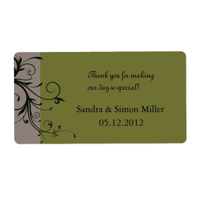 Wirble Eleganz - Hochzeit Dankeschön Labels-4 (Vorne)