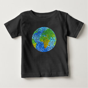 Wirble Erde Baby T-shirt