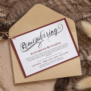 Wirble Erinnerung an Marsala Roter Tod Jahrestag I Einladung