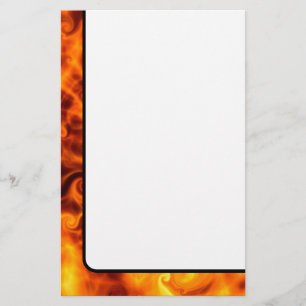 Wirble Flammen Briefpapier