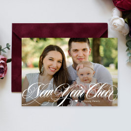 Wirble Frohe Silvesterfoto-Karte Feiertagskarte