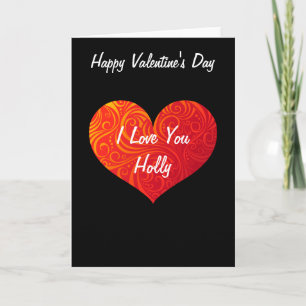 Wirble HerzValentinkarte Feiertagskarte