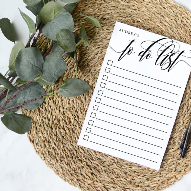 Wirble Kalligrafie - Checkbox To Do List - Name Post-it Klebezettel (Von Creator hochgeladen)