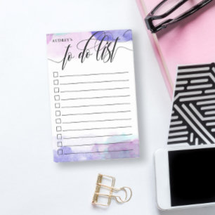 Wirble Lila Kalligrafie Post-it Klebezettel