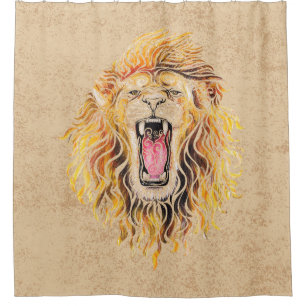 Wirble Lion Duschvorhang
