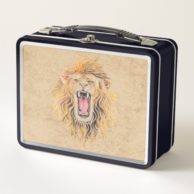 Wirble Lion Metall Brotdose (Vorderseite)
