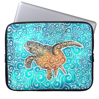 Wirble Meeresschildkröte Laptopschutzhülle