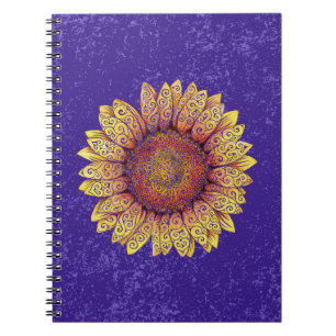 Wirble Sonnenblume Notizblock