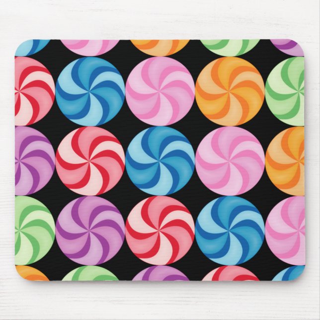 Wirble Süßigkeiten Mousepad (Vorne)