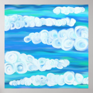 Wirble Wolken Poster