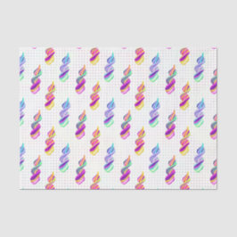 Wirble Zeichen (Design 11 der Lila Serie) Seidenpapier