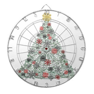 Wirbler Baum verziert Dartscheibe