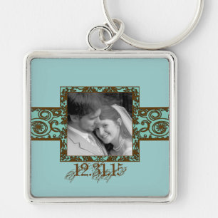 Wirbler Blumenhochzeitungs-Schlüsselanhänger Schlüsselanhänger