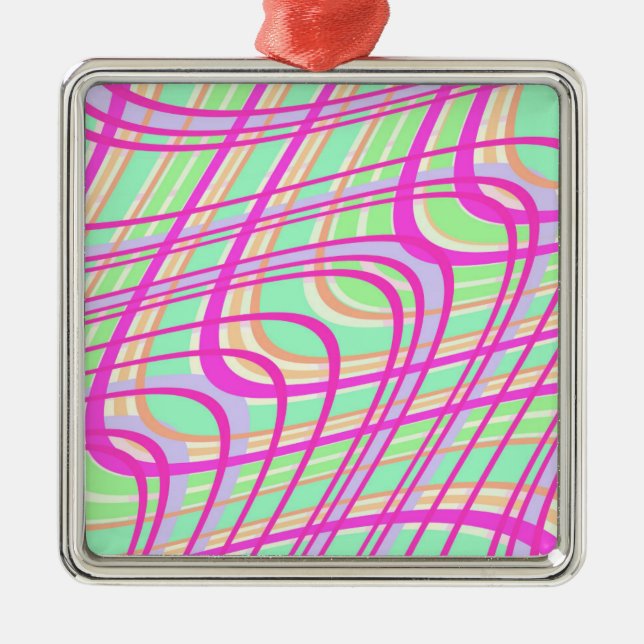 Wirbler Karo 2011 Silbernes Ornament (Vorne)