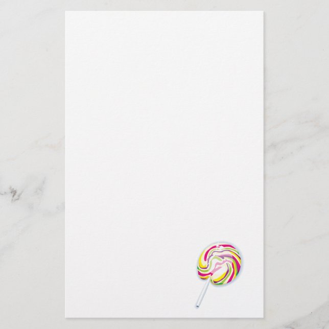 Wirbler Lollipop Briefpapier (Vorderseite)