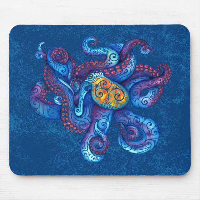 Wirbler Oktopus Mousepad (Vorne)
