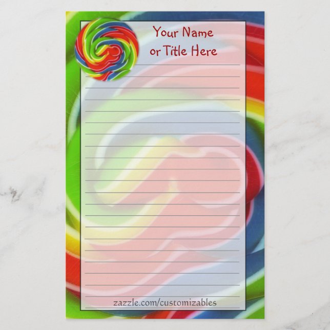 Wirbler Pop Briefpapier (Vorderseite)