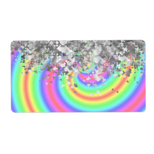 Wirbler Regenbogen- und Imitat-Glitter