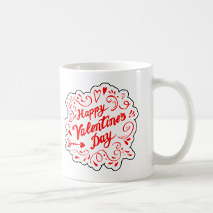Wirbler Valentinstag Grafik Kaffeetasse