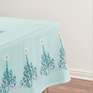 Wirbler Weihnachtsbaum 60" x 84" Tischdecke