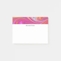 Wirbles Design in schlankem Rosa und orange