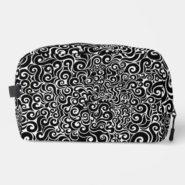 Wirbles Design Waschbeutel (Vorderseite)