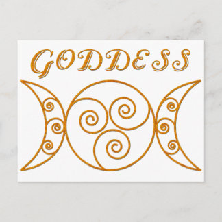 Wirbles Dreifach-Goddess-Symbol Postkarte