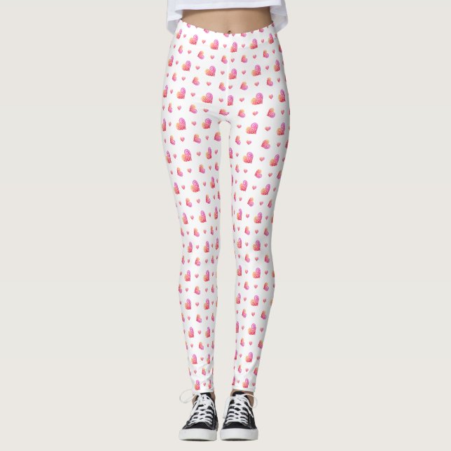 Wirbles Herz Leggings (Vorderseite)