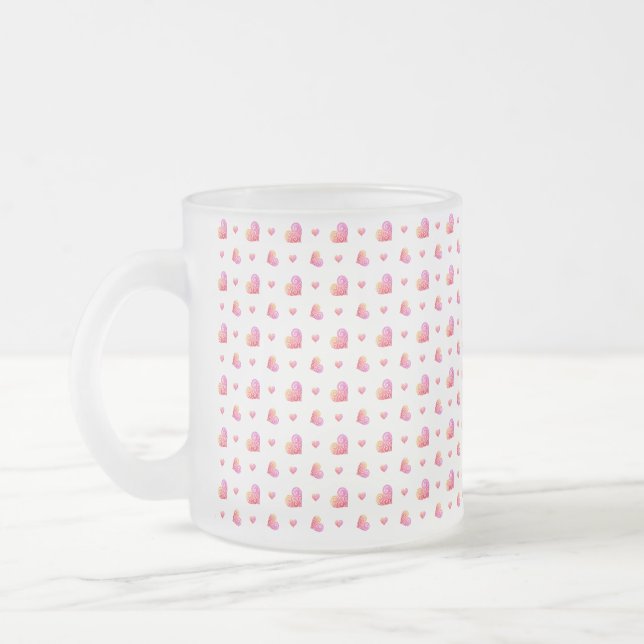 Wirbles Herz Mattglastasse (Links)