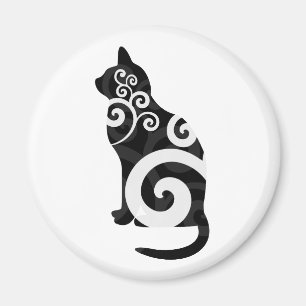 Wirbles Katzen-Schwarzes Magnet