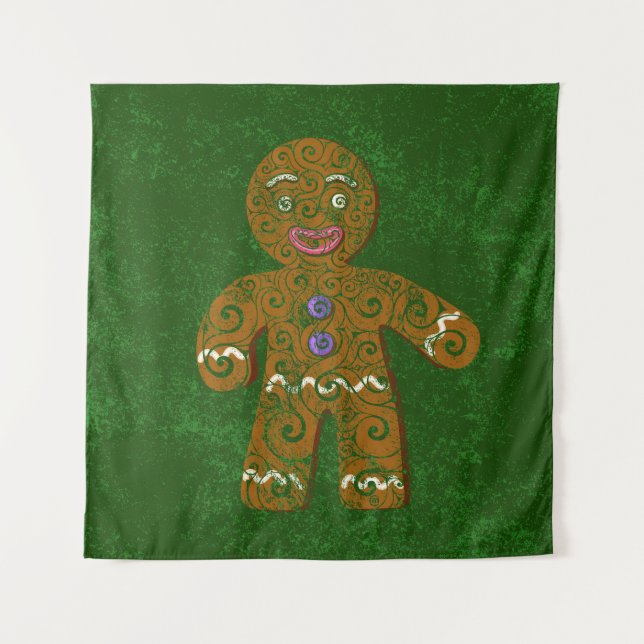 Wirbles Lebkuchen Wandteppich (Vorderseite)