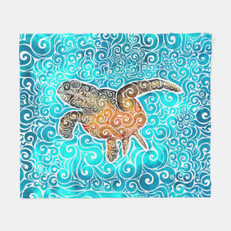 Wirbles Meer Fleecedecke