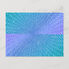 Wirbles Pastell Lila Aquamarines Abstraktes Muster Postkarte