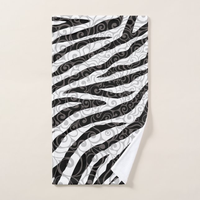 Wirbles Zebra-Design Handtuch (Handtuch)