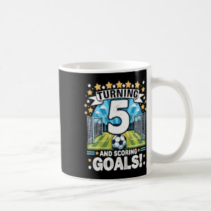 Wird 5 Fußball-Geburtstag 5 Jahre Footbyll 5. Fußb Kaffeetasse