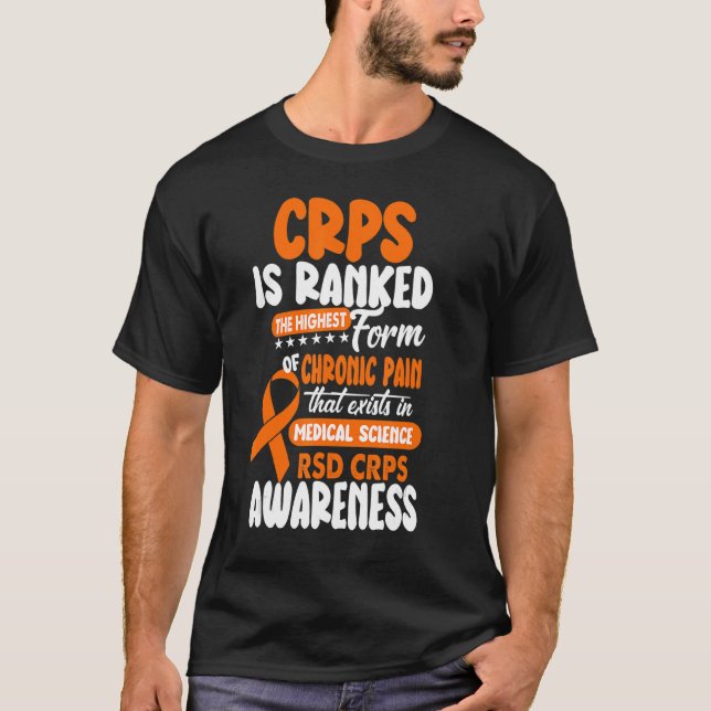 wird als die höchsten chronischen Schmerzen RSD CR T-Shirt (Vorderseite)
