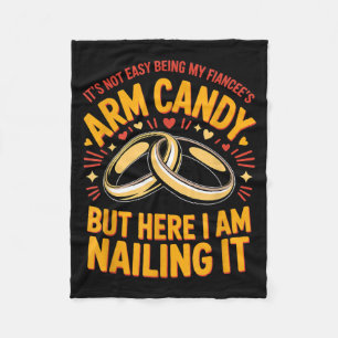 Wird Arm Candy Verlobung Verlobter Paar Arm sein Fleecedecke