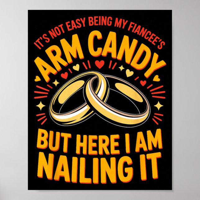 Wird Arm-Schmuck Verlobung Verlobter Paar Arm sein Poster (Vorne)