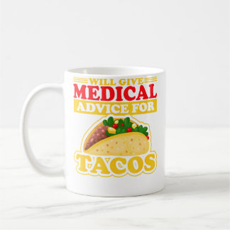 Wird ärztlichen Rat für Tacos geben Arzt Krankensc Kaffeetasse