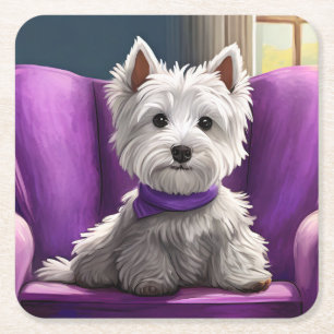 Wird auf Lila Untersetzer verwendet