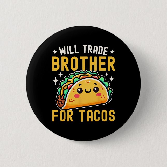 wird Broker für Tacos Taco Lover Cinco de m Button (Vorderseite)