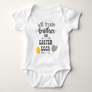 Wird Brother für Ostereier Karosserie handeln Baby Strampler