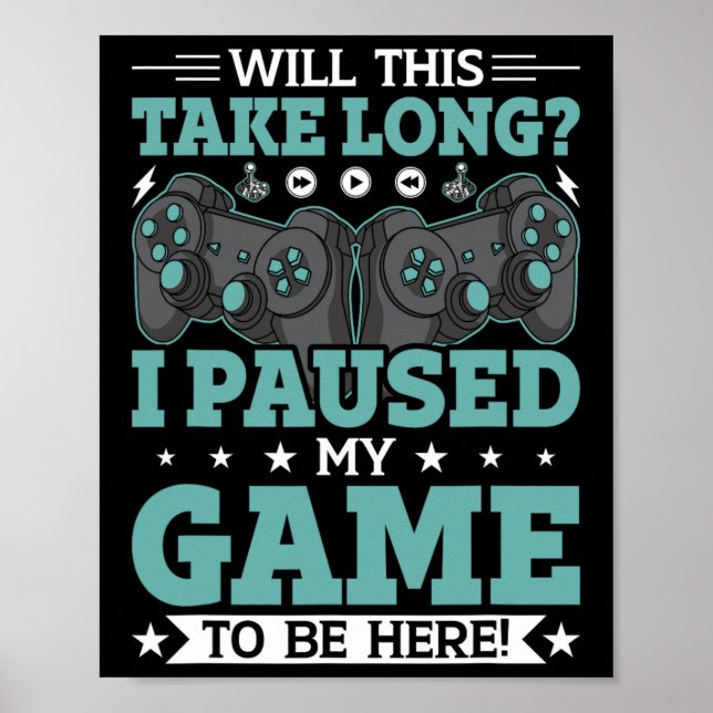 Wird das lange dauern, bis ich mein Spiel hier bin Poster (Vorne)